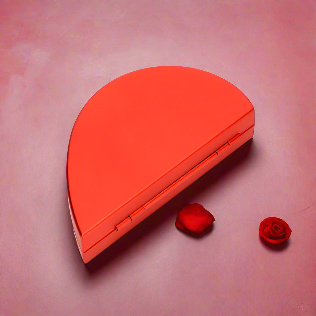 3D Rose Pop-Up Ring Gift Box with Adjustable Silver Ring – Luxury Heart-Shaped Jewelry Box